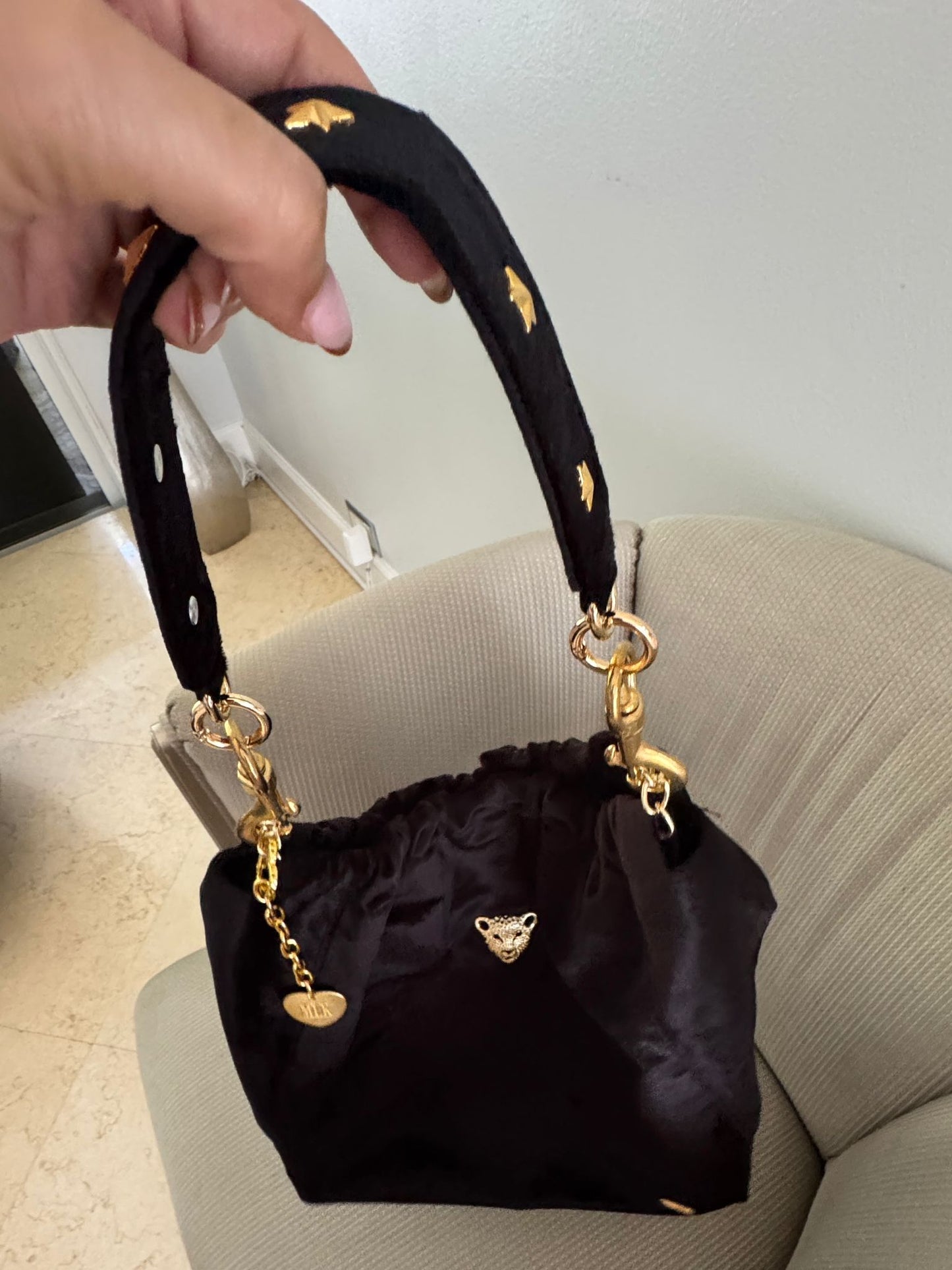 Cartera Denim Chenille