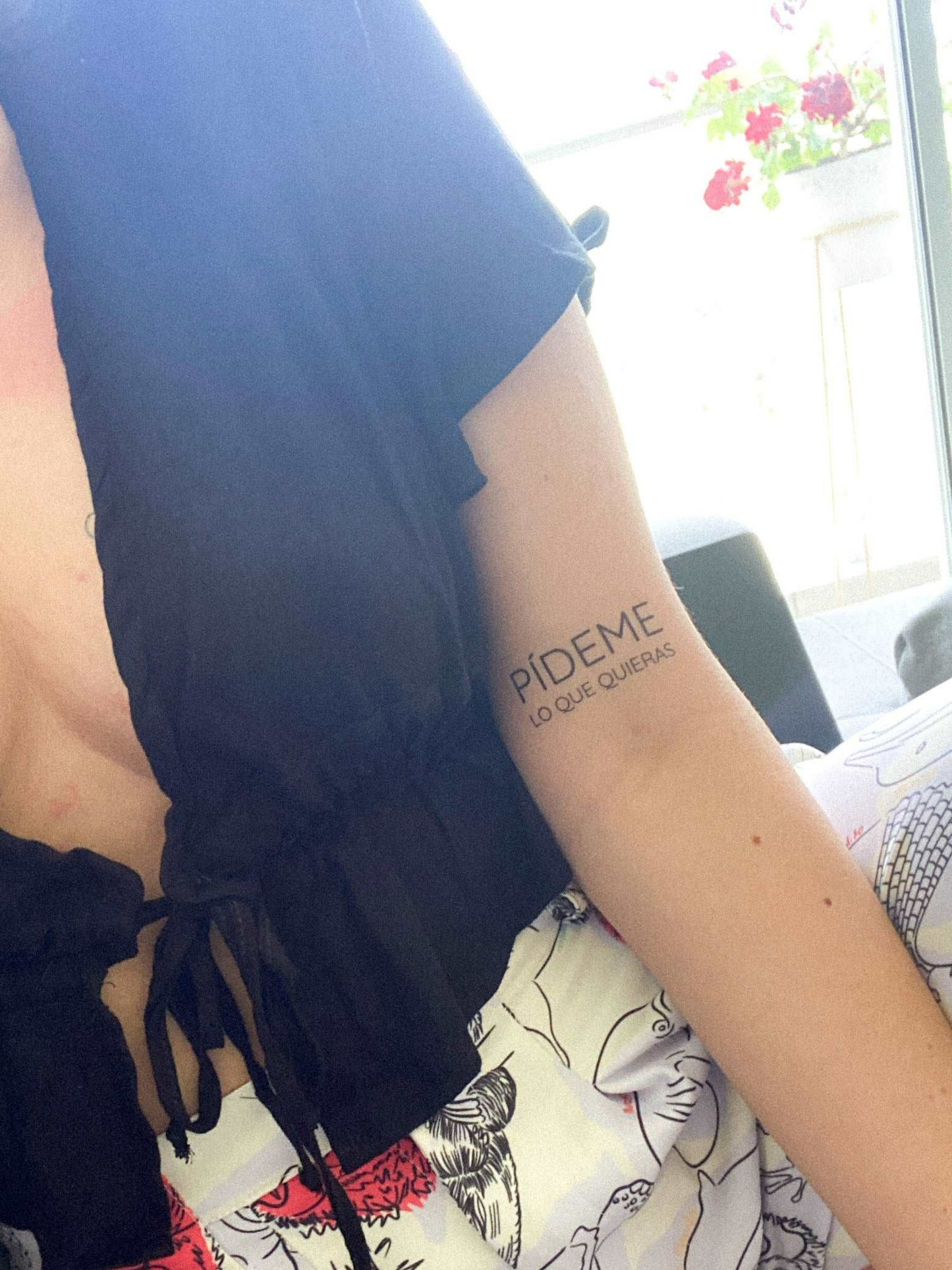 PÍDEME lo que quieras - Tatuaje temporal