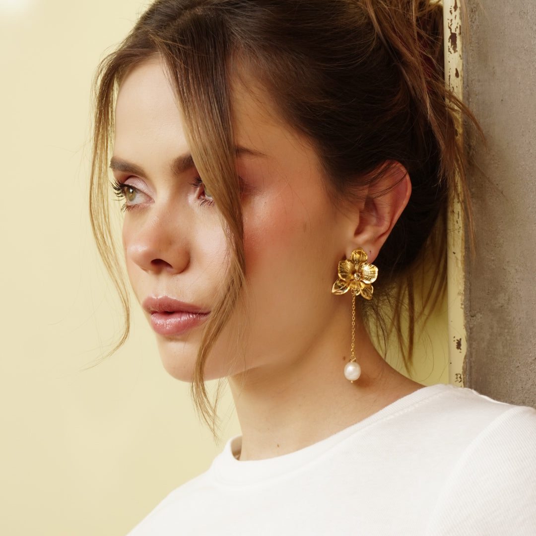 Aretes Miltonia Oro