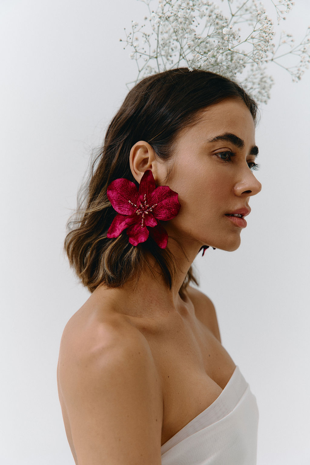 Aretes Veleña Fucsia