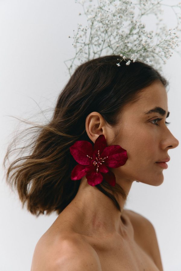 Aretes Veleña Fucsia