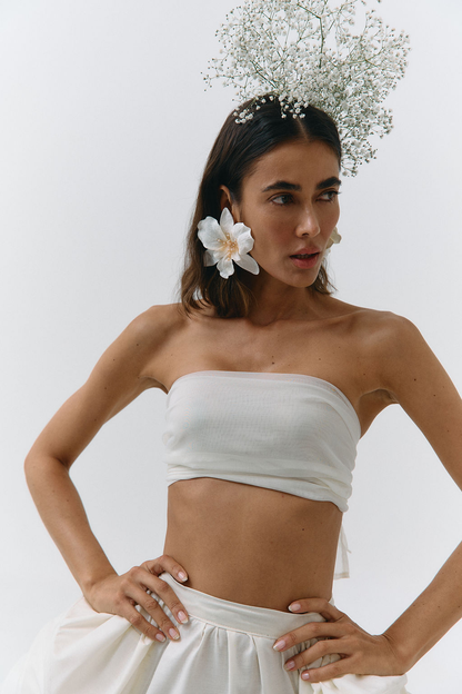 Aretes Veleña Blanco