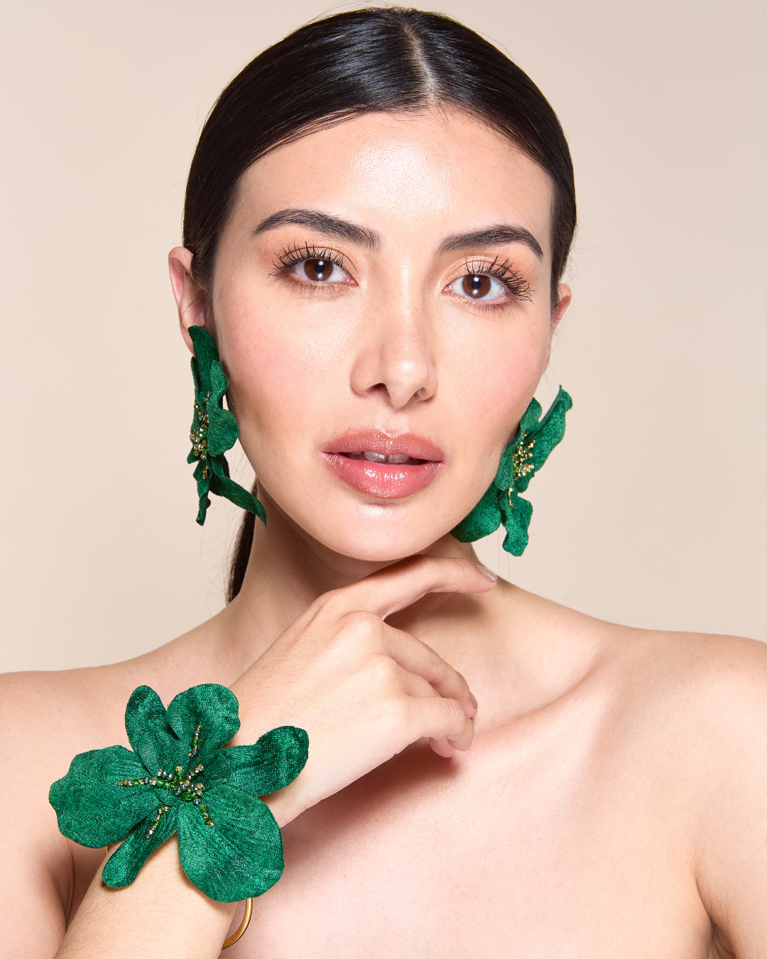 Aretes Veleña Verde