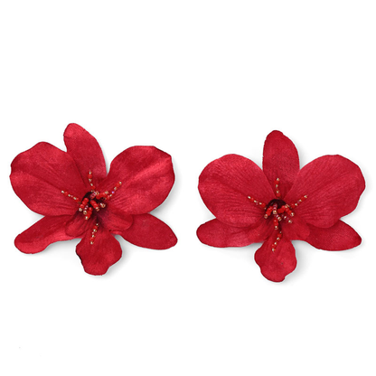 Aretes Veleña Rojo