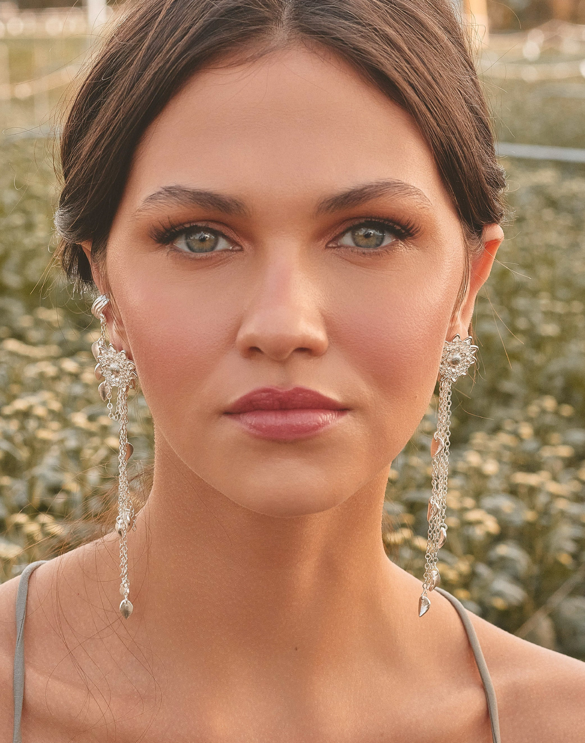 Aretes Crisantemo