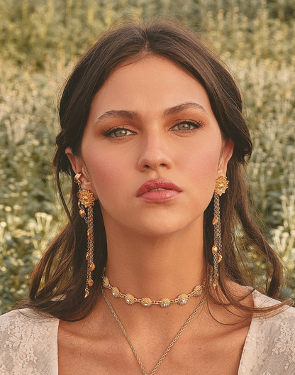 Aretes Crisantemo