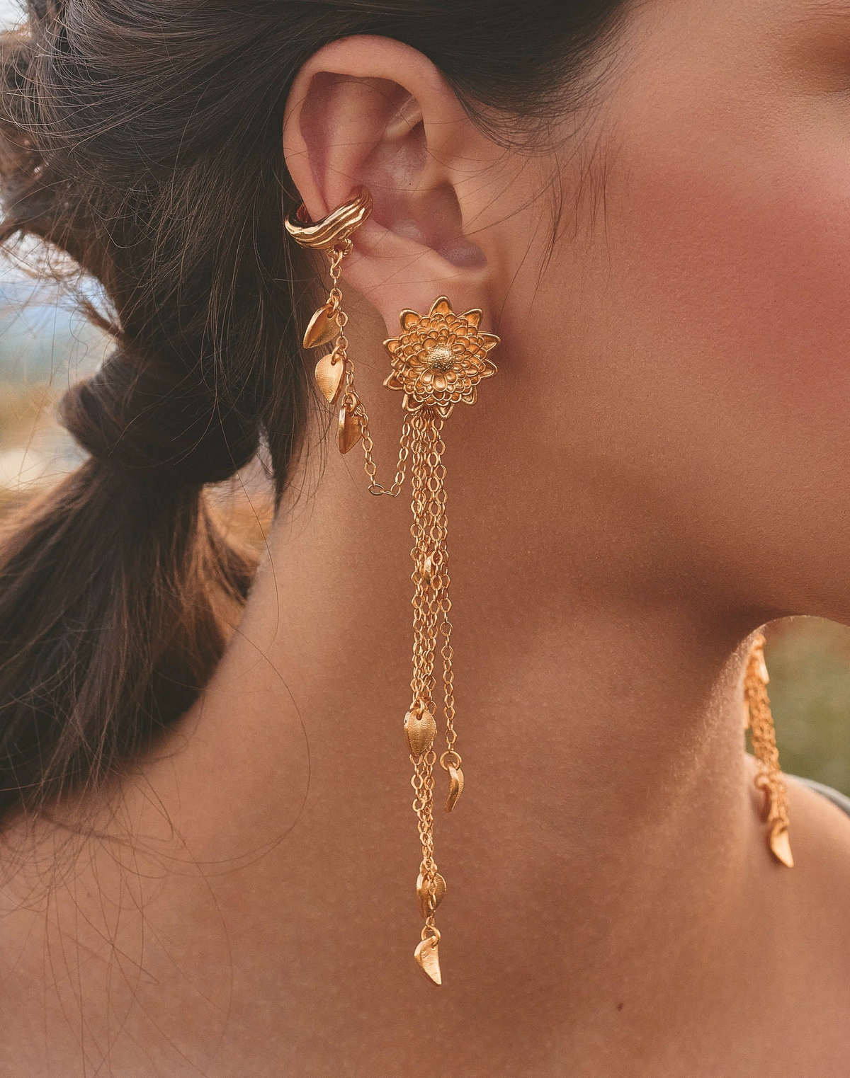 Aretes Crisantemo