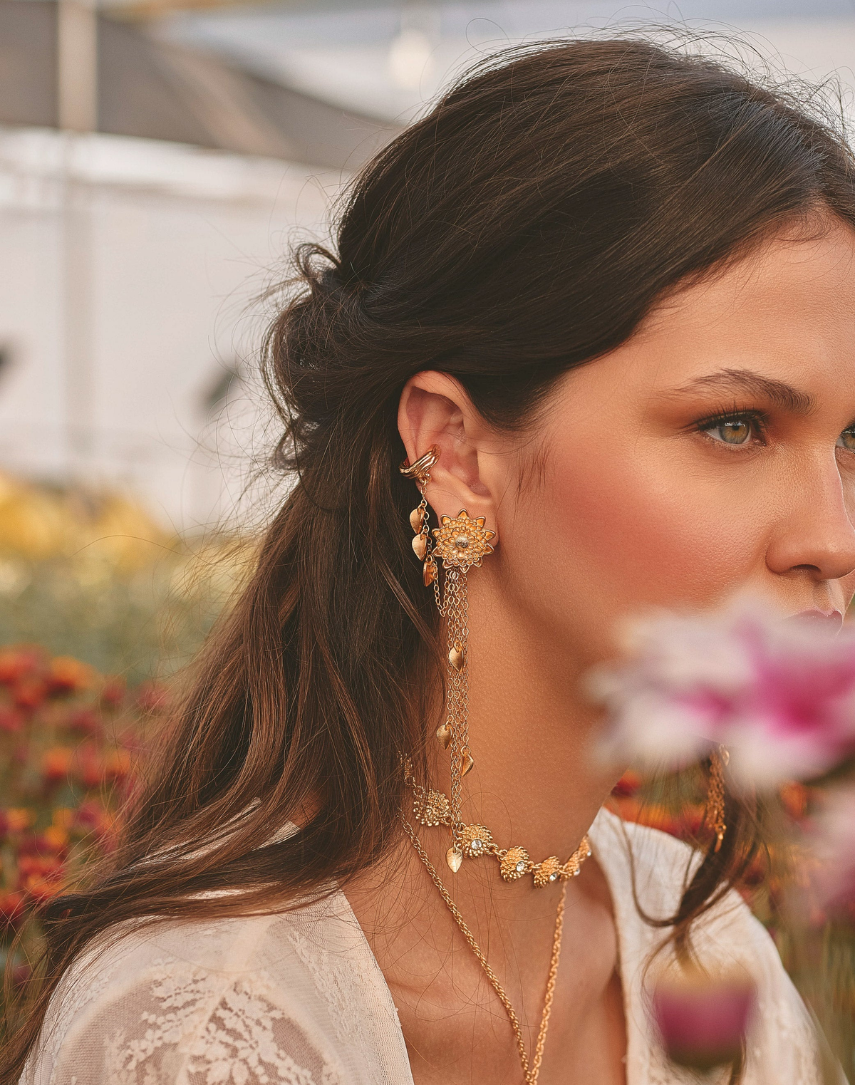 Aretes Crisantemo