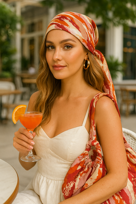 Pañoleta para el cabello – Modelo Pink
