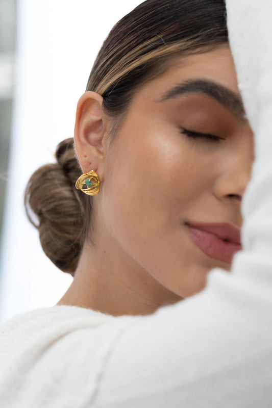 Zarcillos Herbarea Emerald