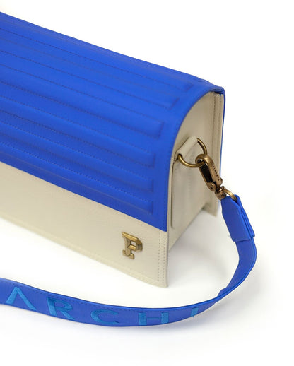 Cartera Nogal - Azul Zafiro