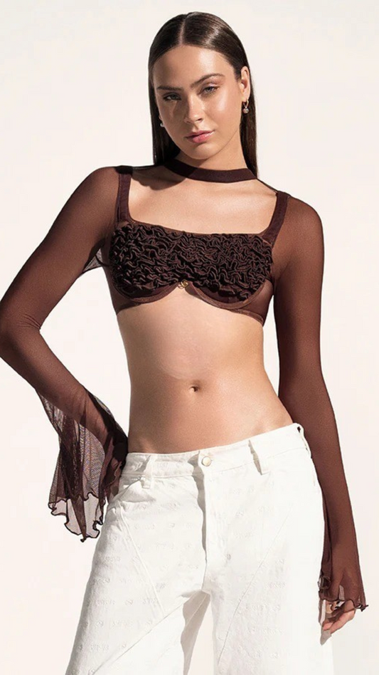 Bustier Levi Marrón Chocolate