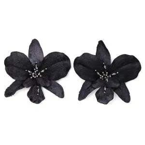 Aretes Veleña Negro