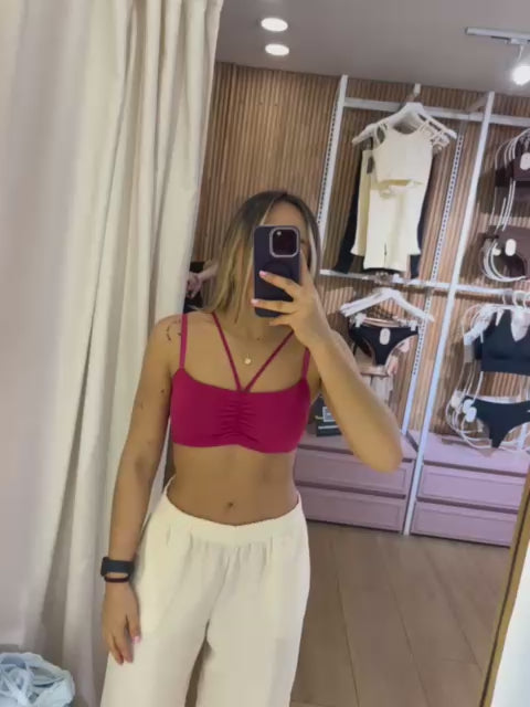 PRE ORDEN Top Fiori Color Cherry