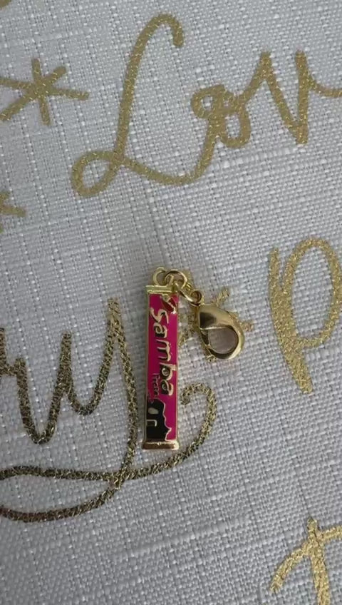 Dije Intercambiable de Chuchería Samba Baño de Oro 18K