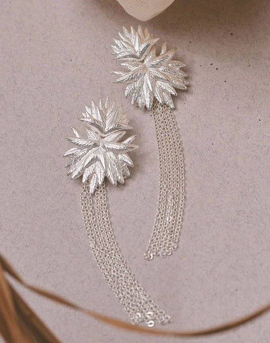 Pendientes Frailejon Plata