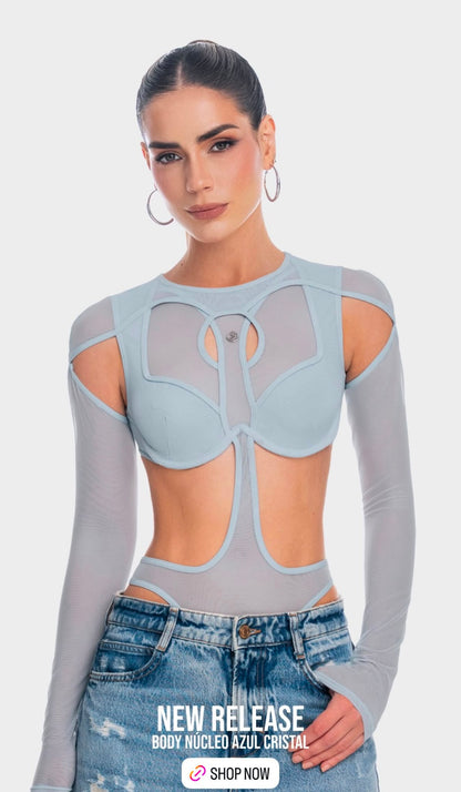 Body Núcleo Azul Cristal