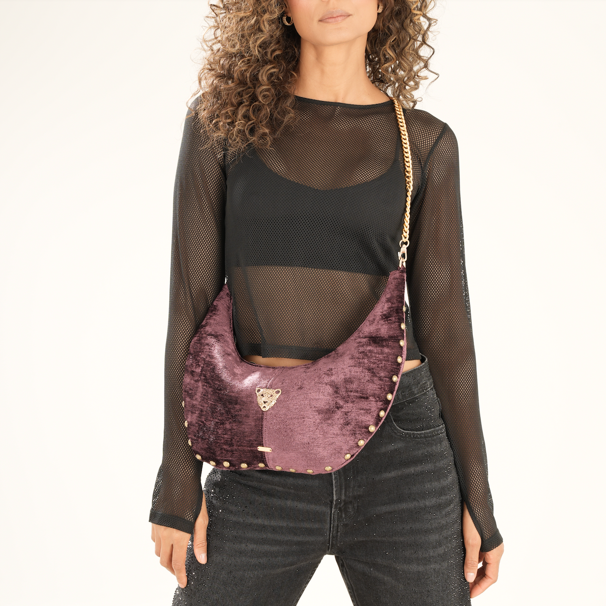 Burgundy Mini Hobo