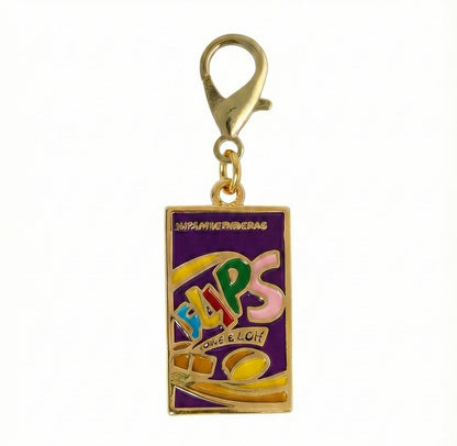 Dije Intercambiable de Chuchería Flips Baño de Oro 18K