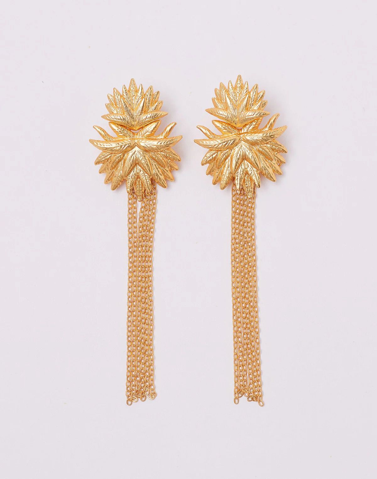 Pendientes Frailejon Oro