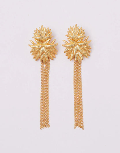Pendientes Frailejon Oro