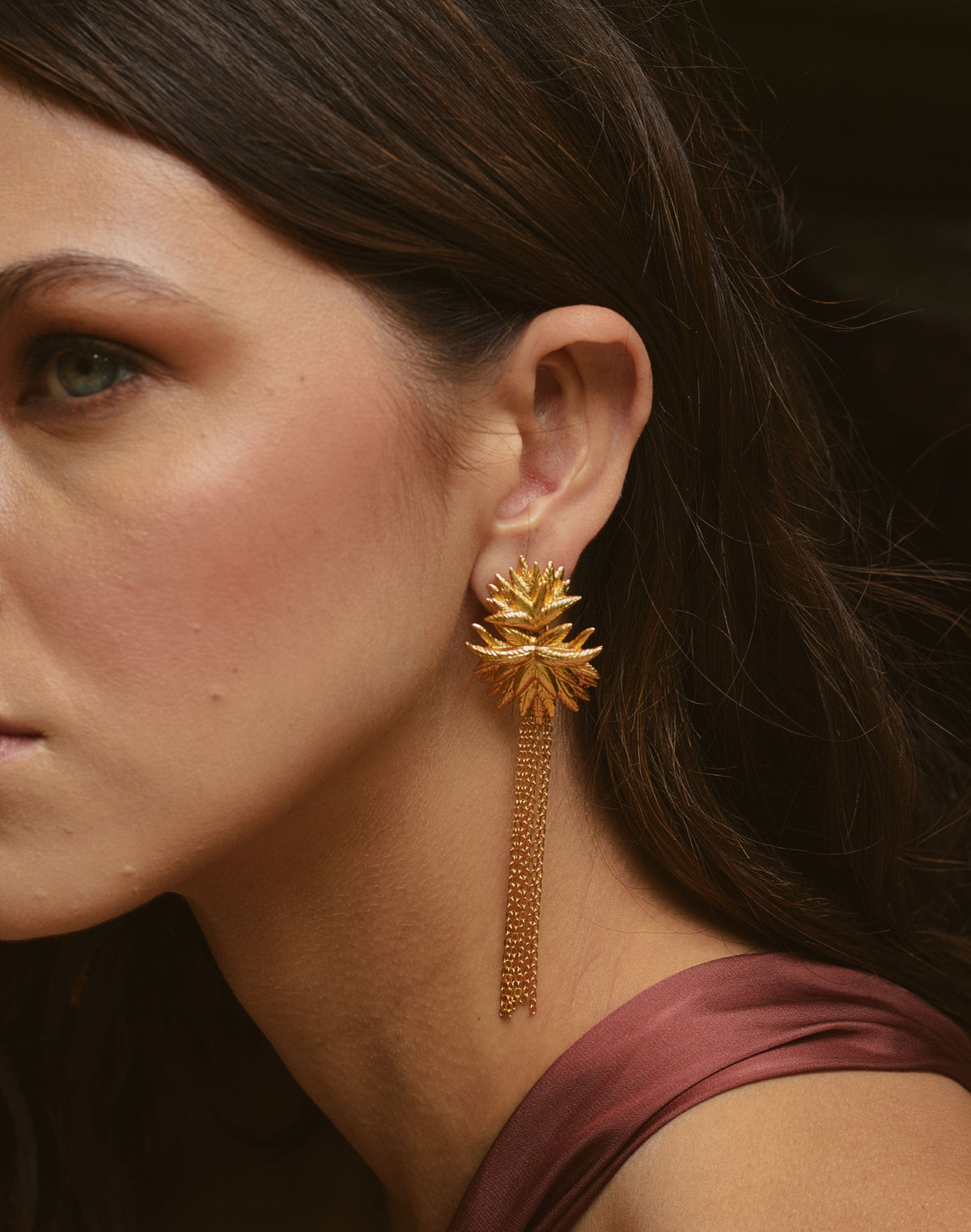 Pendientes Frailejon Oro